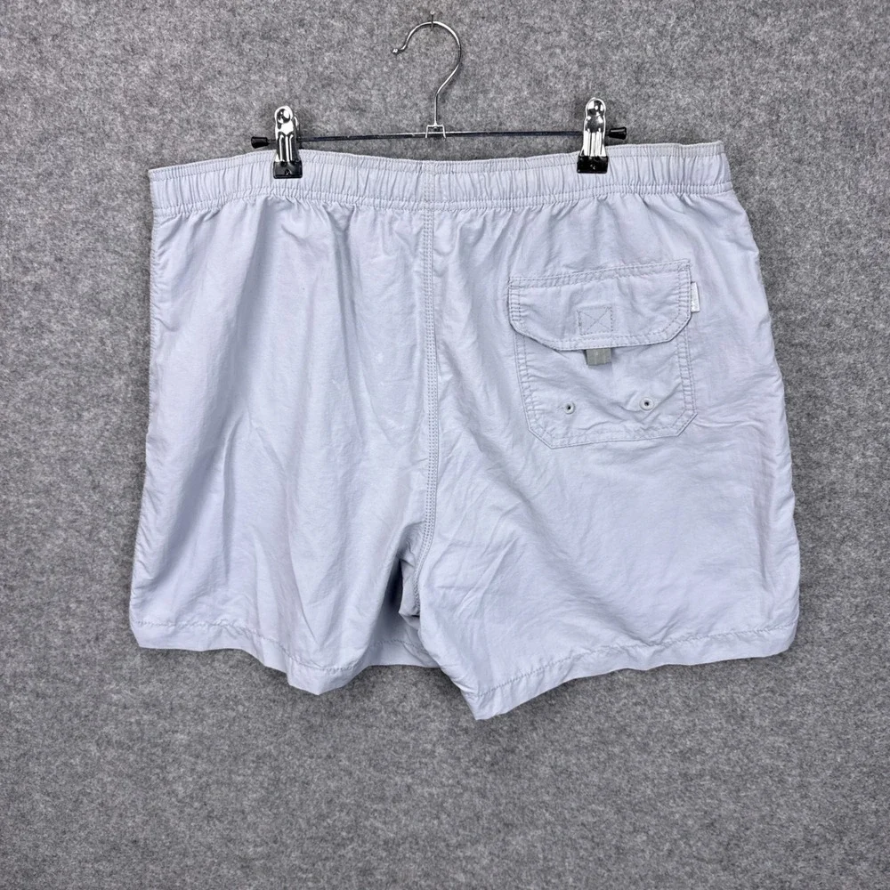 Tommy Bahama Relax Mens Swim Trunks Light Blue Gray Mesh Lined Marlin Logo L‎